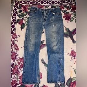 Levi 38 x 36 patchy jeans